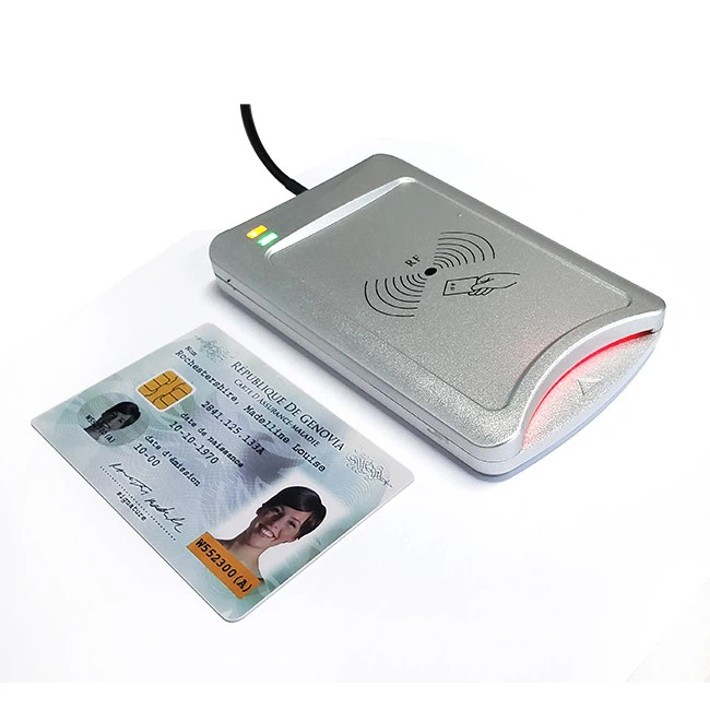 RFID Desktop Smart Hybrid Card Reader Writer NFC Skimmer All In One Contactless